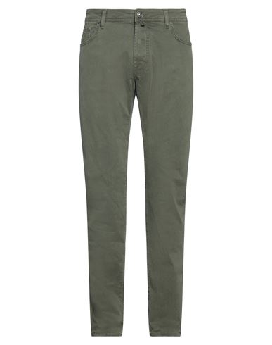 JACOB COHЁN JACOB COHЁN MAN PANTS MILITARY GREEN SIZE 40 COTTON, ELASTANE, POLYESTER 