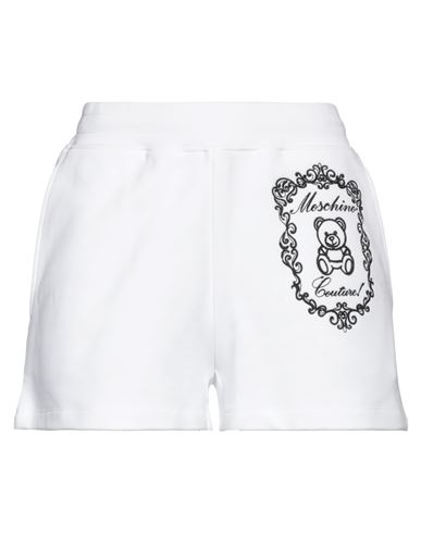 Moschino Woman Shorts & Bermuda Shorts White Size 6 Organic Cotton