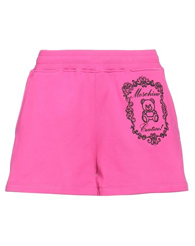Moschino Woman Shorts & Bermuda Shorts Fuchsia Size 8 Organic Cotton In Pink