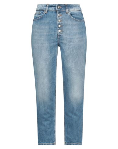 Dondup Woman Jeans Blue Size 29 Cotton, Elastomultiester