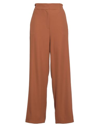 Hopper Woman Pants Tan Size 6 Polyester, Elastane In Brown