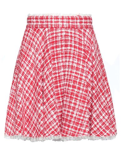 Dolce & Gabbana Woman Mini Skirt Red Size 2 Cotton, Acrylic, Polyester, Polyamide