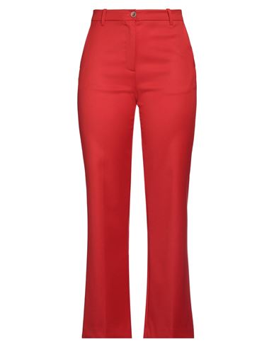 Semicouture Woman Pants Tomato Red Size 2 Virgin Wool, Polyester, Viscose, Elastane