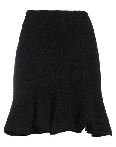Shop Jil Sander Woman Mini Skirt Black Size 4 Wool, Viscose, Polyamide, Elastane