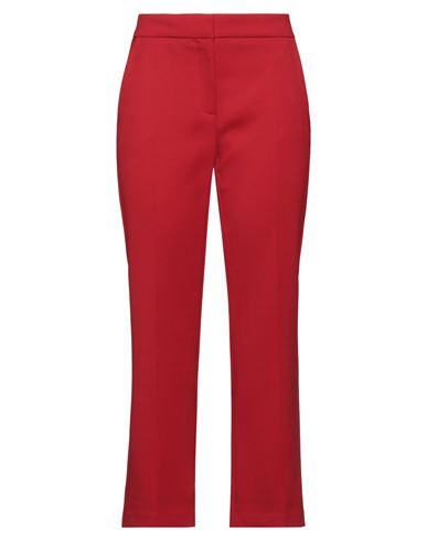 Semicouture Woman Pants Tomato Red Size 8 Virgin Wool, Polyester, Viscose, Elastane