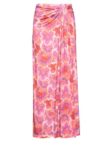 Olla Parèg Olla Parég Woman Maxi Skirt Fuchsia Size 4 Polyester, Elastane In Pink