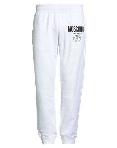Moschino Man Pants White Size 36 Cotton In White