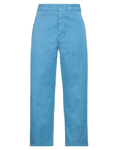Department 5 Woman Pants Light Blue Size 28 Cotton, Elastane