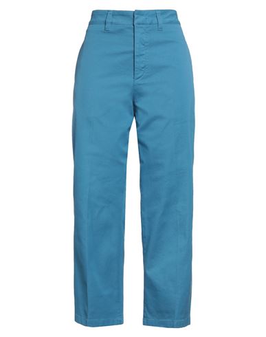Department Five Department 5 Woman Pants Light Blue Size 28 Cotton, Elastane In Blue