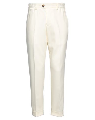 Pt Torino Man Pants Cream Size 32 Virgin Wool, Elastane In White