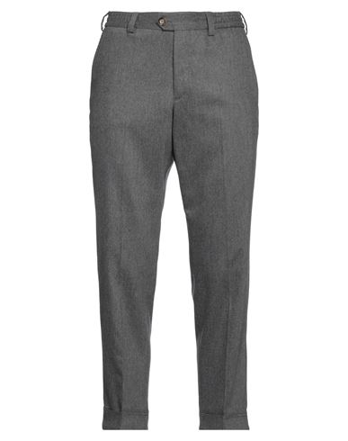 Pt Torino Man Pants Lead Size 38 Virgin Wool, Elastane In Grey