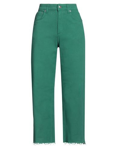 Department 5 Woman Pants Green Size 30 Cotton, Elastane