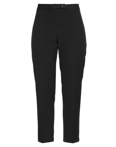 Sangermano Woman Pants Black Size 12 Polyester, Elastane