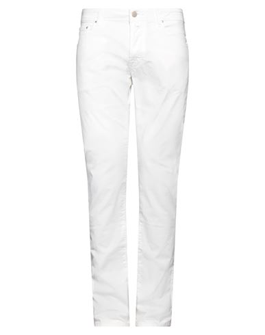 Jacob Cohёn Man Denim Pants White Size 30 Cotton, Elastane, Polyester In White