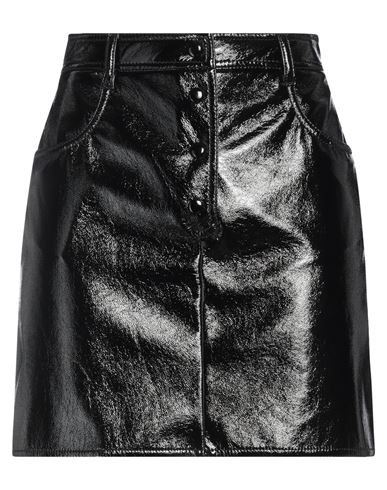 Msgm Woman Mini Skirt Black Size 4 Polyester