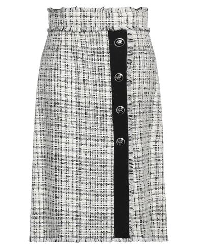 Dolce & Gabbana Woman Midi Skirt White Size 2 Cotton, Synthetic Fibers, Wool, Alpaca Wool, Mohair Wo