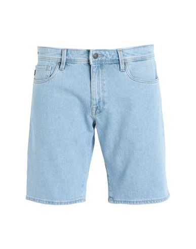 Selected Homme Man Denim Shorts Blue Size S Organic Cotton, Cotton, Elastane