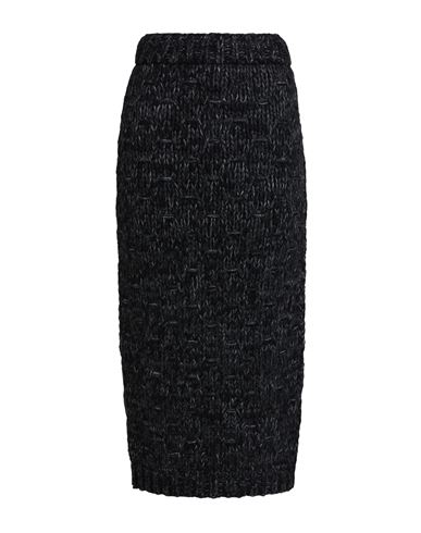 Dolce & Gabbana Woman Midi Skirt Steel Grey Size 16 Wool, Acrylic, Alpaca Wool