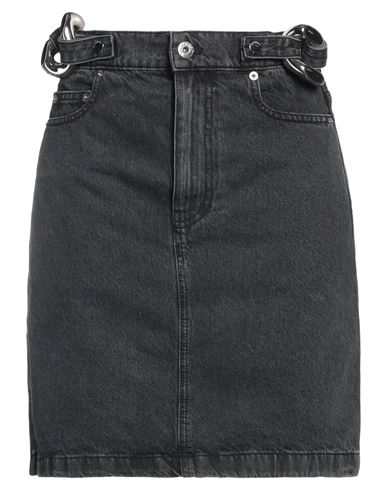 Jw Anderson Chain-link Denim Mini Skirt In Black
