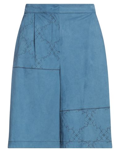 Beatrice B Beatrice .b Woman Shorts & Bermuda Shorts Pastel Blue Size 4 Polyester, Elastane
