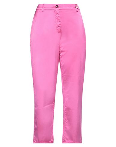 I Love Mp Woman Pants Fuchsia Size 32 Cotton, Viscose, Elastane In Pink