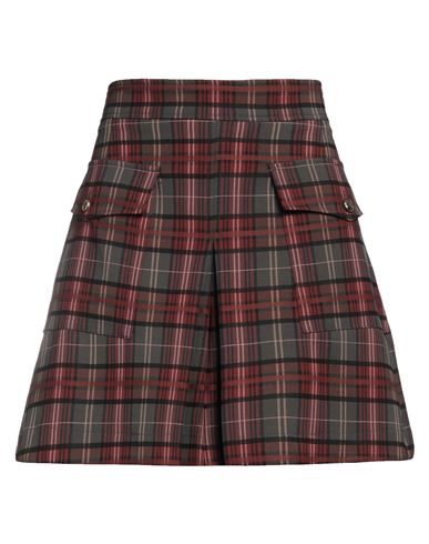Marella Woman Shorts & Bermuda Shorts Brown Size 8 Polyester, Virgin Wool, Elastane