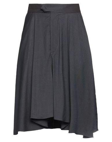Isabel Marant Woman Midi Skirt Midnight Blue Size 8 Virgin Wool, Elastane In Blue