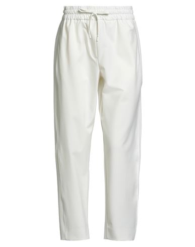 Marella Monochrome Woman Pants White Size 2 Polyester, Viscose, Elastane In White
