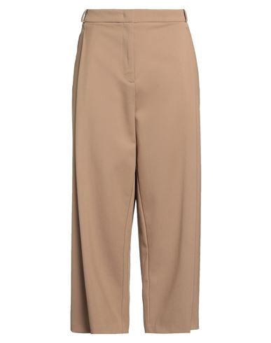 Kiltie Woman Pants Camel Size 10 Polyester, Virgin Wool, Elastane