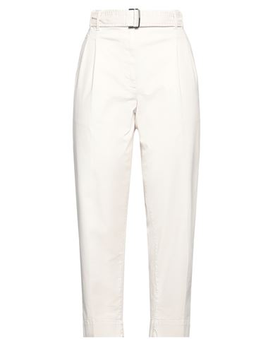 Brunello Cucinelli Woman Pants Ivory Size 2 Cotton, Elastane In White