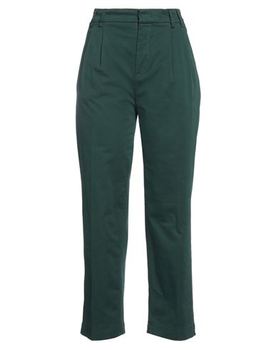 Shop Aspesi Woman Pants Emerald Green Size 2 Cotton, Elastane