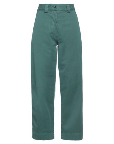 Aspesi Woman Pants Deep Jade Size 2 Cotton, Elastane In Green