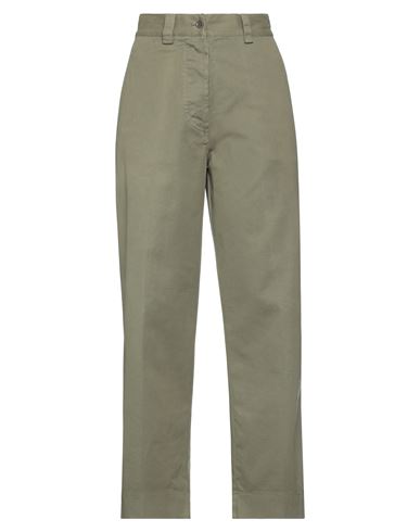 Aspesi Woman Pants Military Green Size 6 Cotton, Elastane