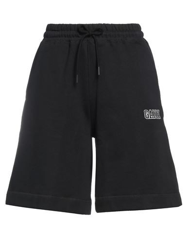 Ganni Woman Shorts & Bermuda Shorts Black Size Xs Organic Cotton, Polyester