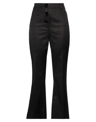 Moschino Woman Pants Black Size 10 Cotton, Cupro, Elastane