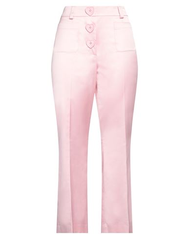 Shop Moschino Woman Pants Pink Size 10 Cotton, Cupro, Elastane