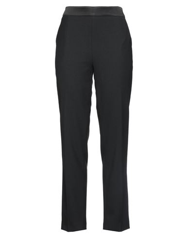 Twinset Woman Pants Black Size 14 Polyester, Wool, Elastane, Acetate, Viscose