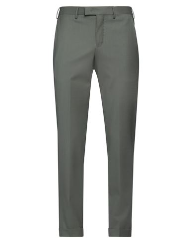 Pt Torino Man Pants Military Green Size 36 Virgin Wool, Elastane In Green
