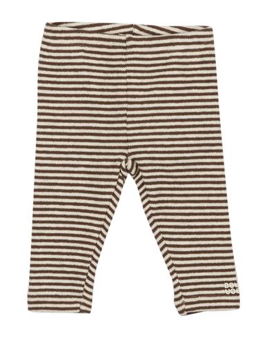 Douuod Babies'  Newborn Girl Pants Dark Brown Size 3 Cotton, Acrylic, Elastane