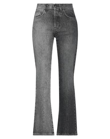 Amish Woman Jeans Steel Grey Size 32 Cotton, Elastane In Black