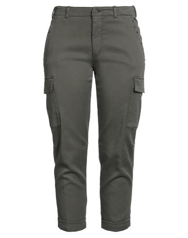 Mason's Woman Cropped Pants Military Green Size 6 Lyocell, Cotton, Elastane