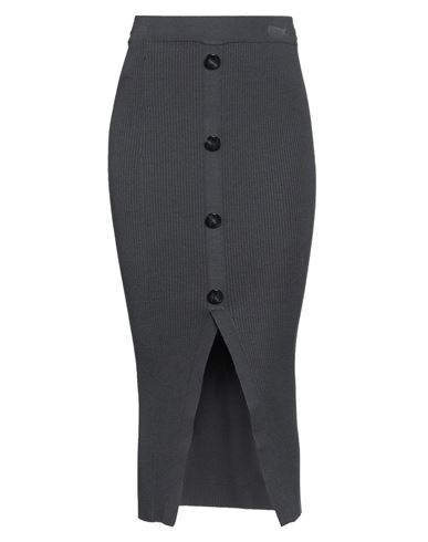 Marella Woman Midi Skirt Lead Size Xl Viscose, Polyester In Grey