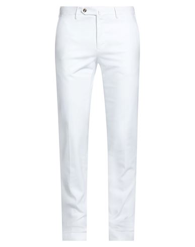 Pt Torino Man Pants White Size 34 Modal, Cotton, Elastane