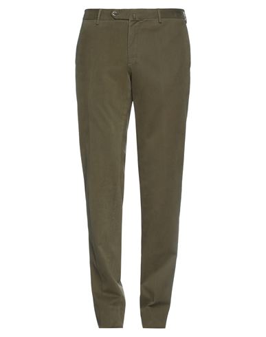 Pt Torino Man Pants Military Green Size 44 Modal, Cotton, Elastane