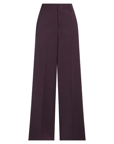 Kiltie Woman Pants Deep Purple Size 2 Polyester, Virgin Wool, Elastane