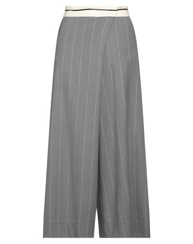 Co. Go Woman Pants Grey Size 2 Virgin Wool, Elastane, Silk