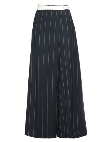 Co. Go Woman Pants Midnight Blue Size 2 Virgin Wool, Elastane, Silk In Blue