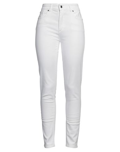 Silvian Heach Woman Jeans White Size 29 Cotton, Elastane In White