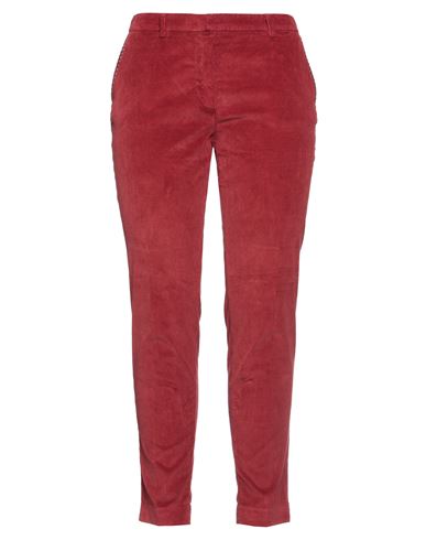 Mason's Woman Pants Brick Red Size 12 Cotton, Pes - Polyethersulfone, Elastane