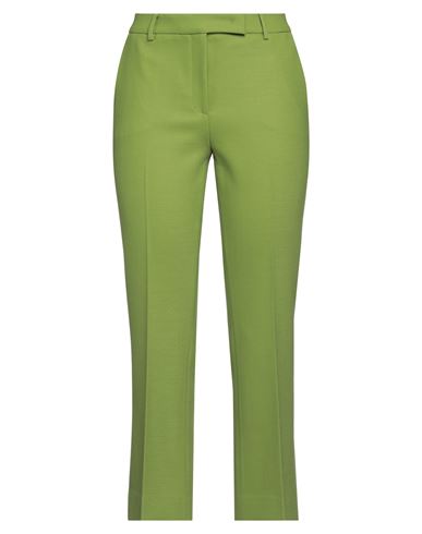 Ago E Filo Woman Pants Acid Green Size 8 Polyester, Virgin Wool, Elastane